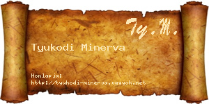 Tyukodi Minerva névjegykártya